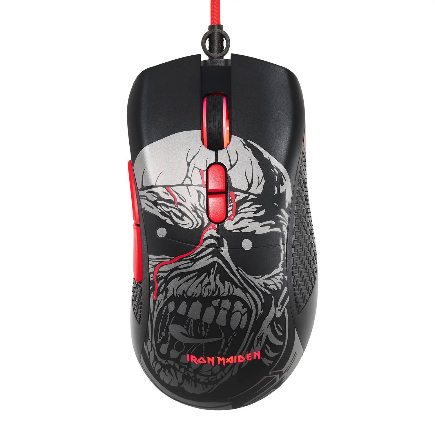 Subsonic - Sa5612-im1 Wired Optical Gaming Mouse For Pc, 7 Buttons (iron Maiden) - Wired - Black