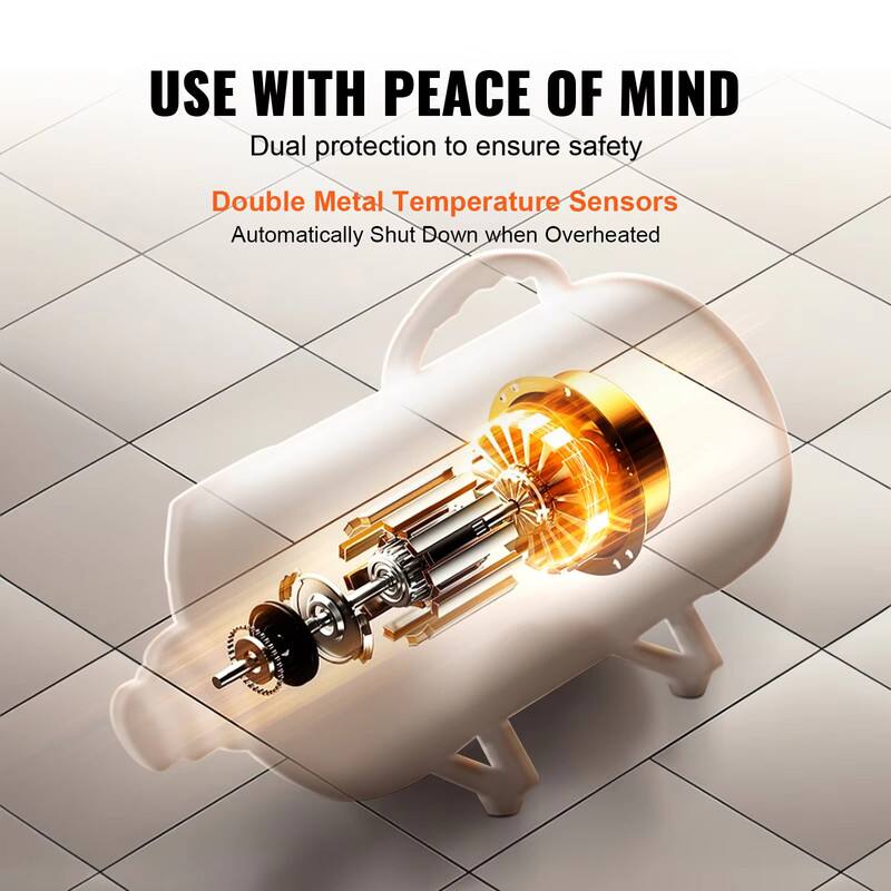USE WITH PEACE OF MIND  
Dual protection to ensure safety  
Double Metal Temperature Sensors  
Automatically Shut Down when Overheated