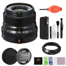 Fujifilm - XF 23mm f/2 R WR Lens (Black) with Advanced Accessories