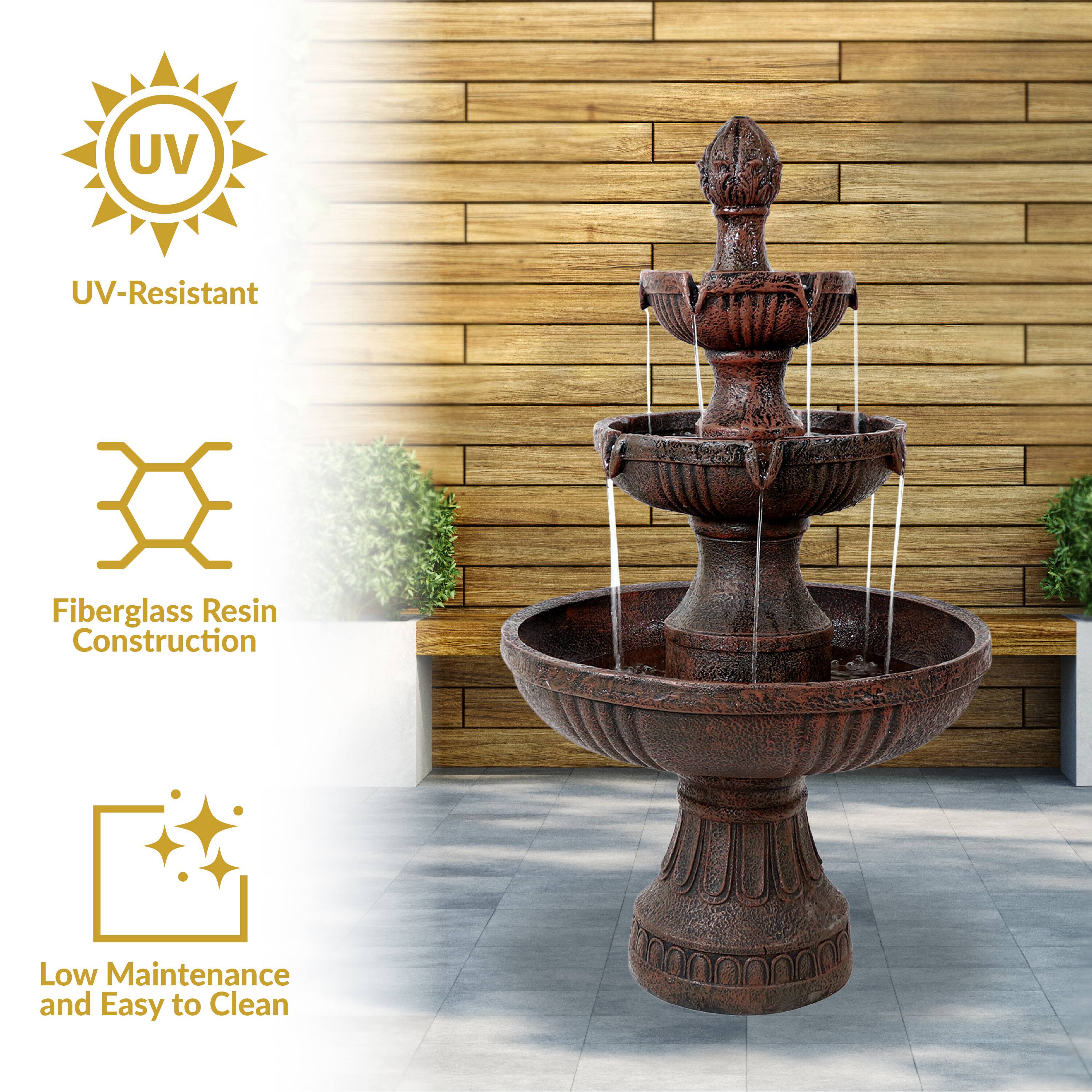 UV-Resistant  
Fiberglass Resin Construction  
Low Maintenance and Easy to Clean