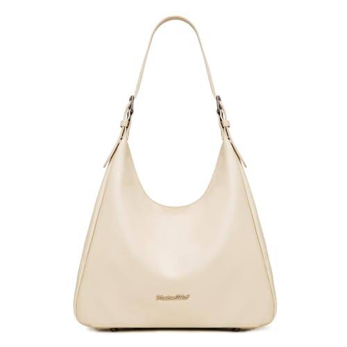 Front. Vulpecula Spade - Hobo Bag Purse for Women Slouchy Shoulder Handbags Purses - Nude.