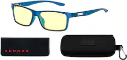 GUNNAR - Cruz Computer Glasses with Blue Light Reduction , Amber Lenses - Navy - Front_Zoom