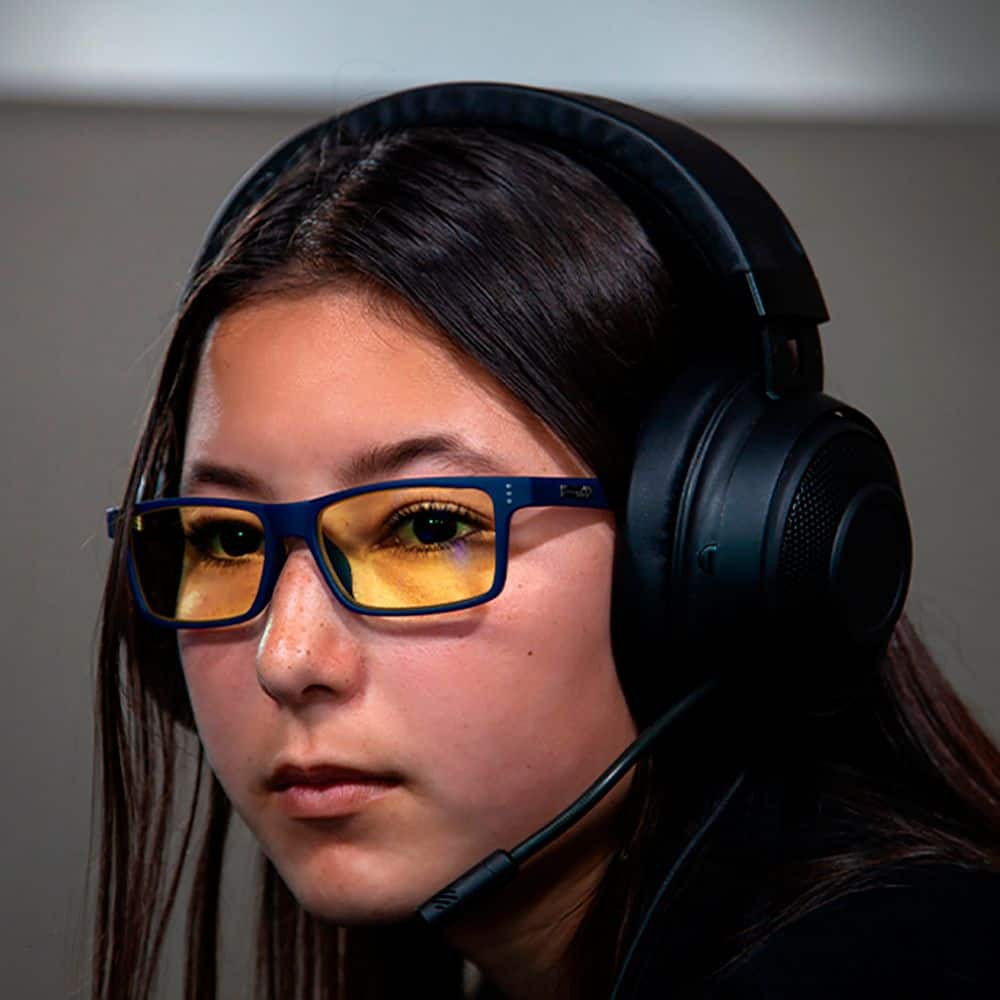 Angle. GUNNAR - Blue Light Gaming & Computer Glasses - Cruz - Navy.