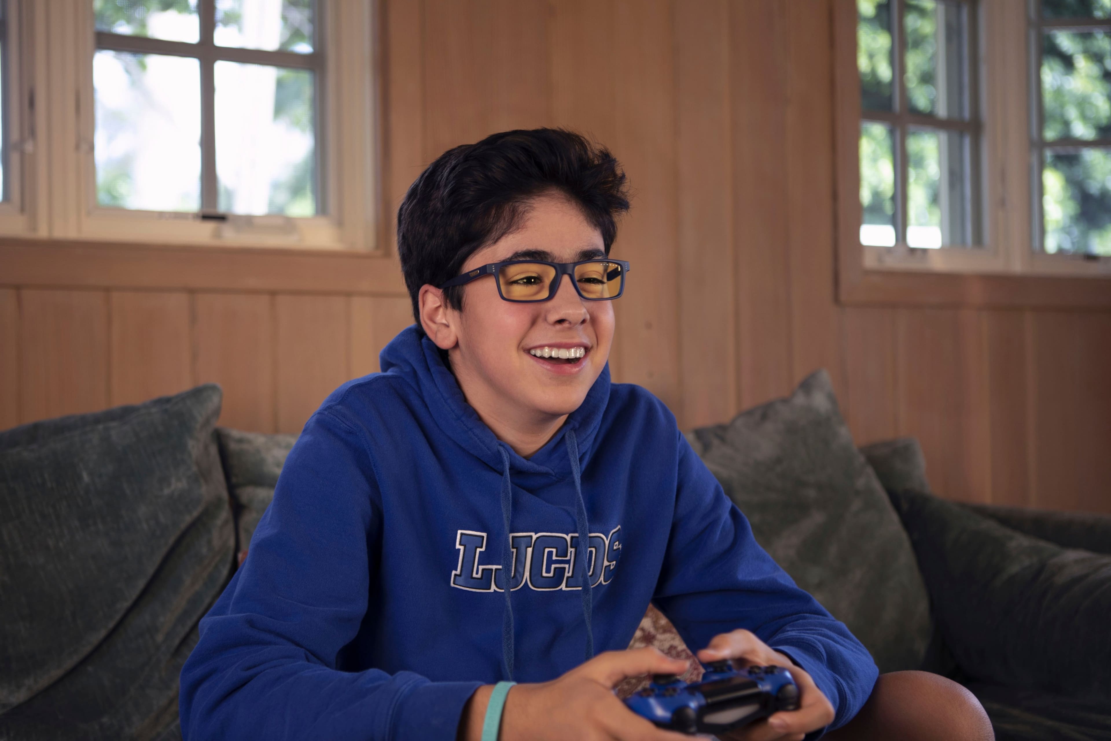 Alt View 18. GUNNAR - Blue Light Gaming & Computer Glasses - Cruz - Navy.