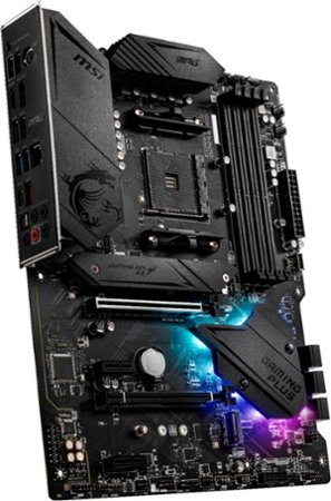 MSI - B550 GAMING PLUS (Socket AM4) USB-C Gen 2 AMD ATX GAMING Motherboard PCIE Gen 4 - Black