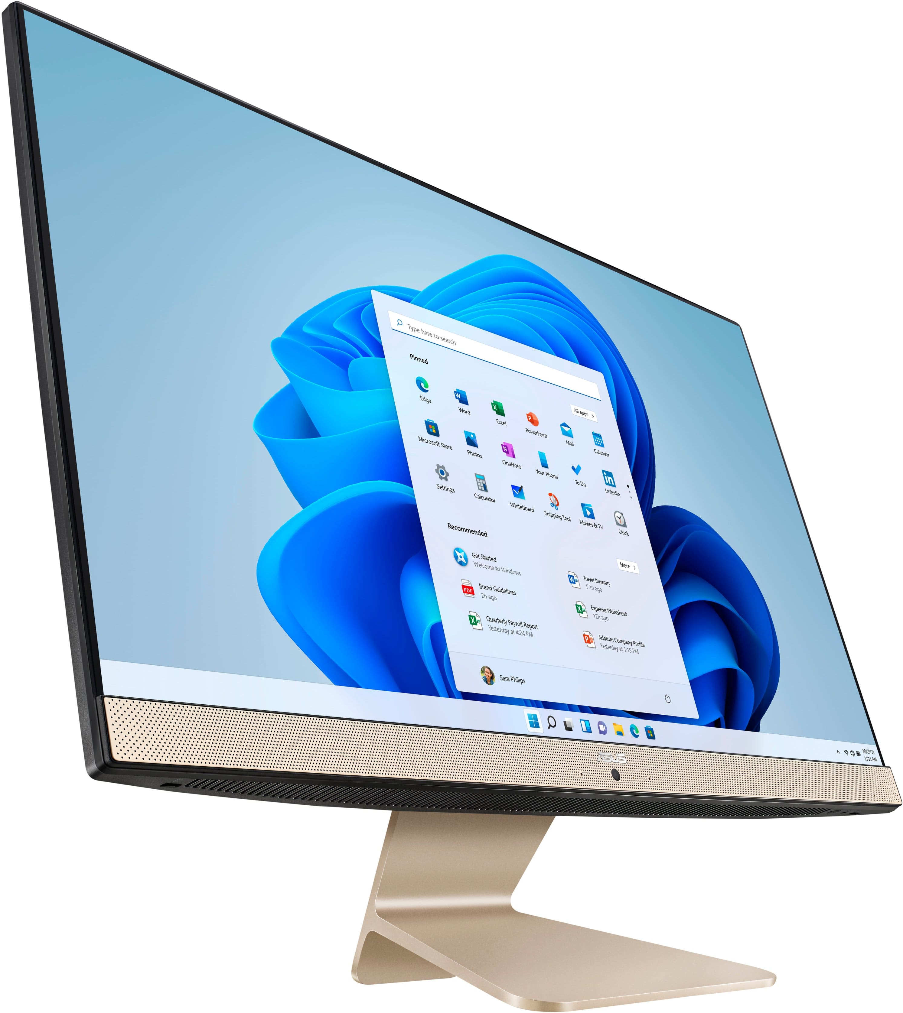 Alt View 4. ASUS - M241DA 23.8'' Touch-Screen All-In-One - AMD R5-3500U - 8GB Memory - 256GB Solid State Drive.