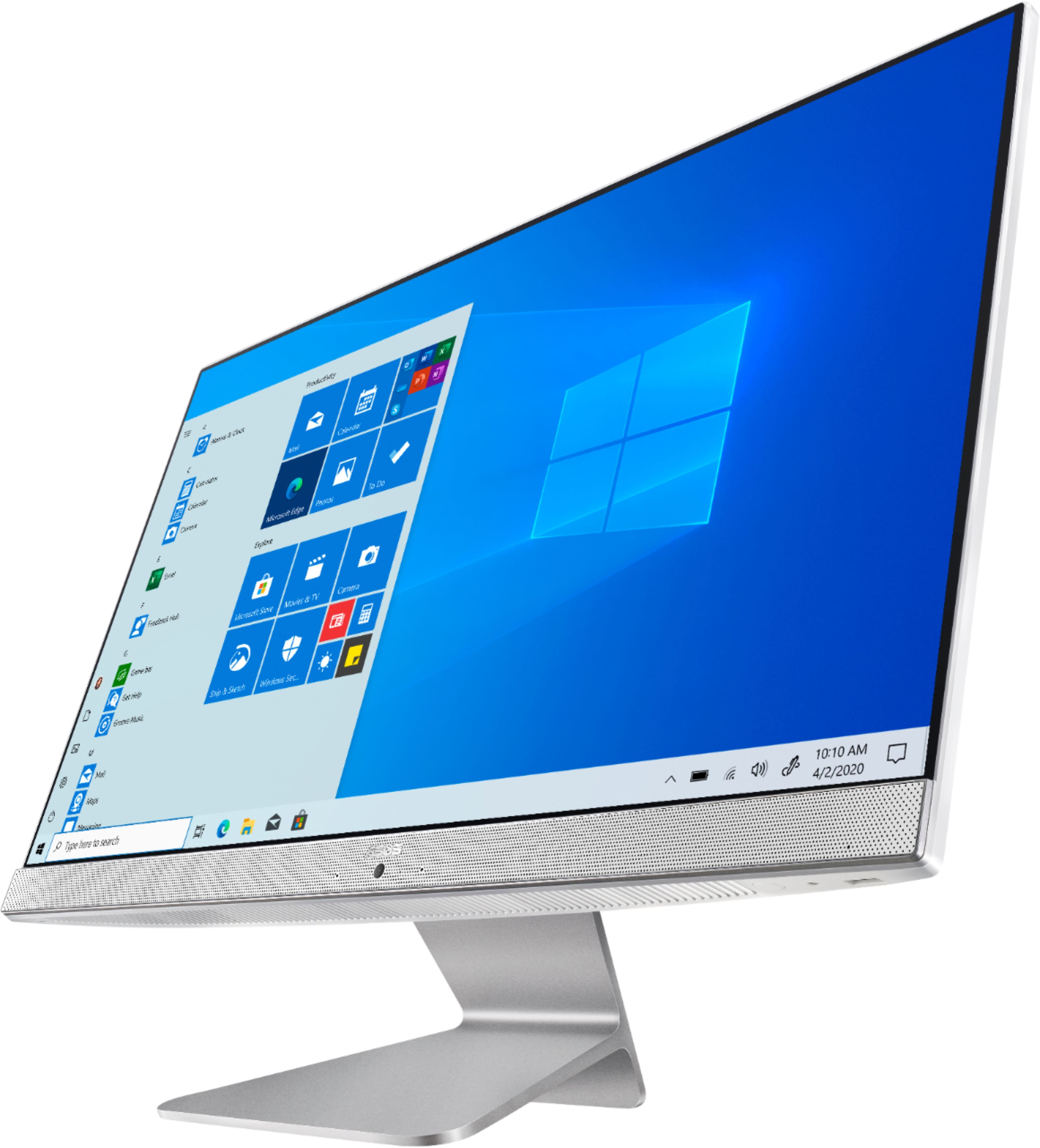 Left. ASUS - M241DA 23.8'' Touch-Screen All-In-One - AMD R5-3500U - 8GB Memory - 256GB Solid State Drive.