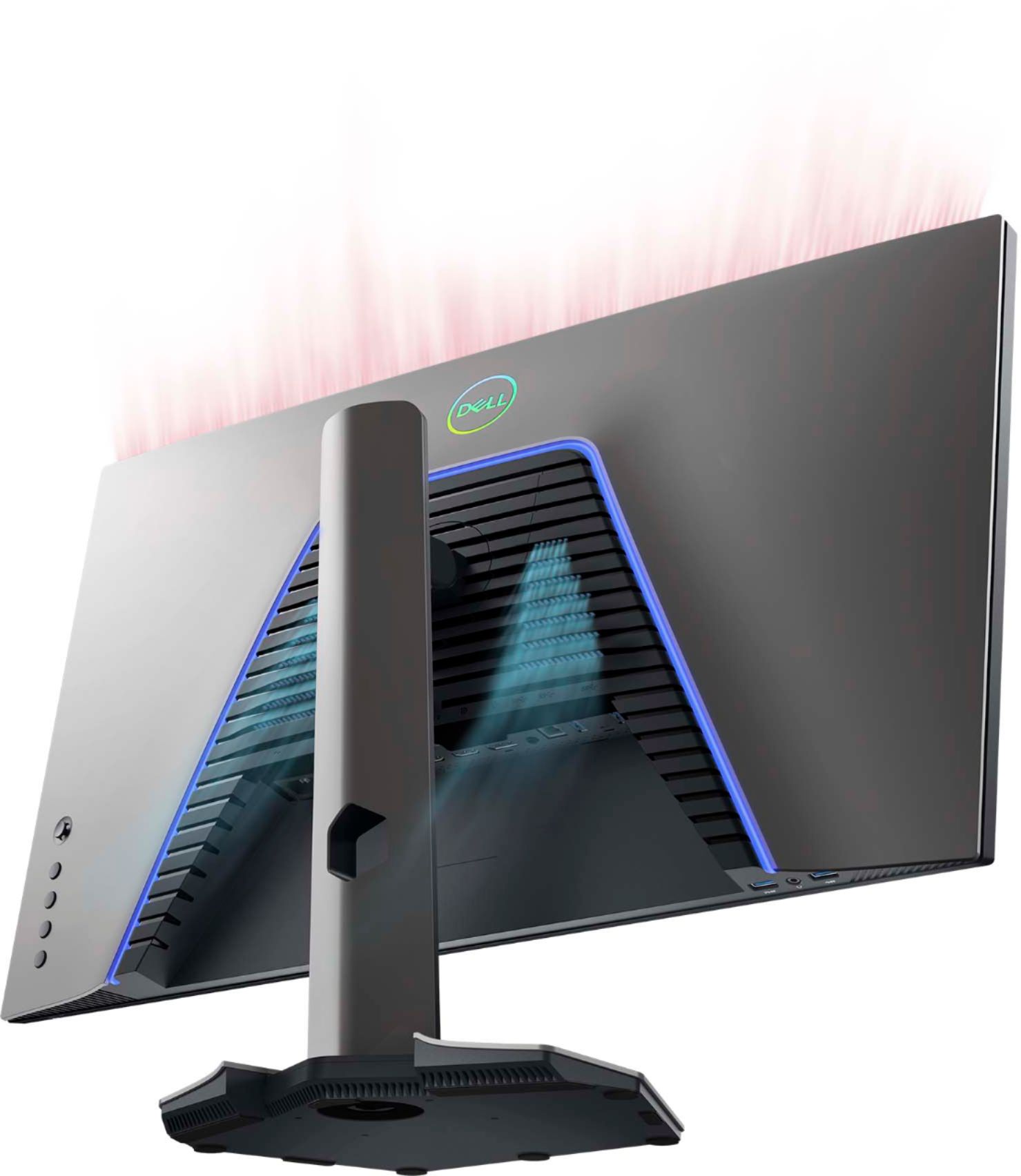 Back View: Dell - Geek Squad Certified Refurbished 27" Fast IPS LED QHD FreeSync and G-SYNC Compatible Monitor with HDR