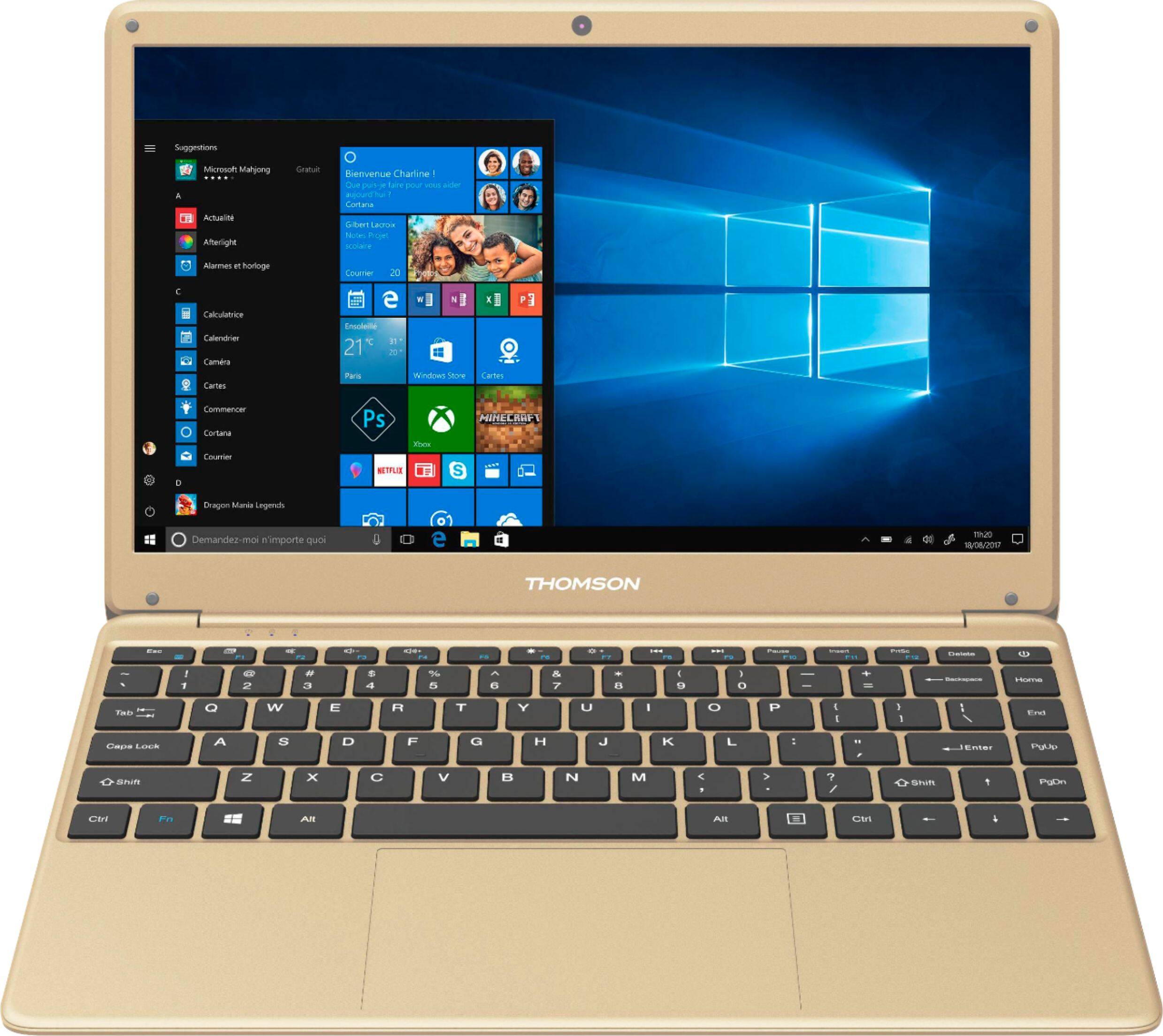 Front. Thomson - Geek Squad Certified Refurbished NEO X 14.1" Laptop - Intel Celeron - 4GB Memory - 64GB eMMC - Gold.