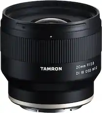 Front. Tamron - 20mm F/2.8 Di III OSD M1:2 for Sony E-Mount.