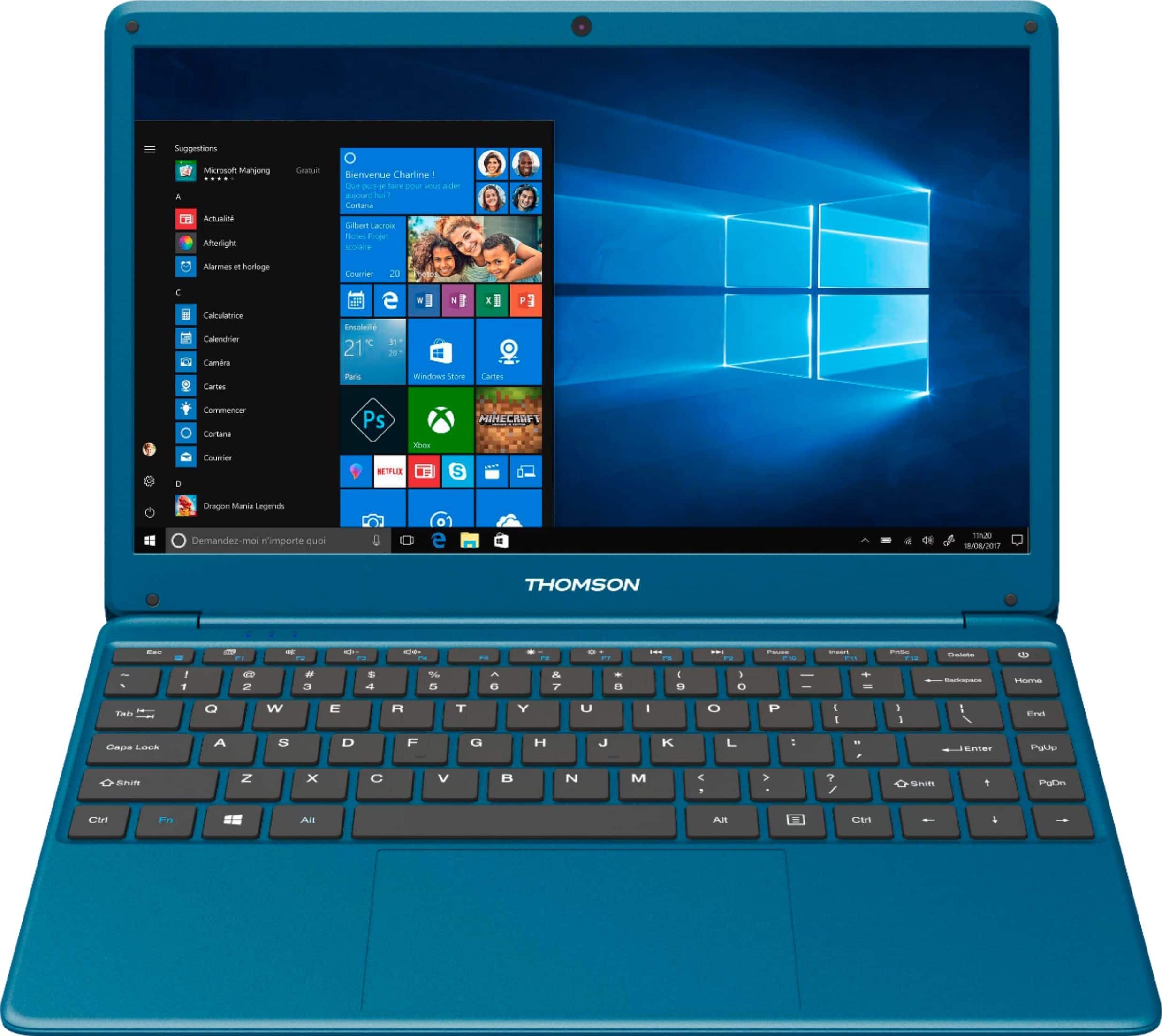 Front. Thomson - Geek Squad Certified Refurbished NEO X 14.1" Laptop - Intel Celeron - 4GB Memory - 64GB eMMC - Blue.