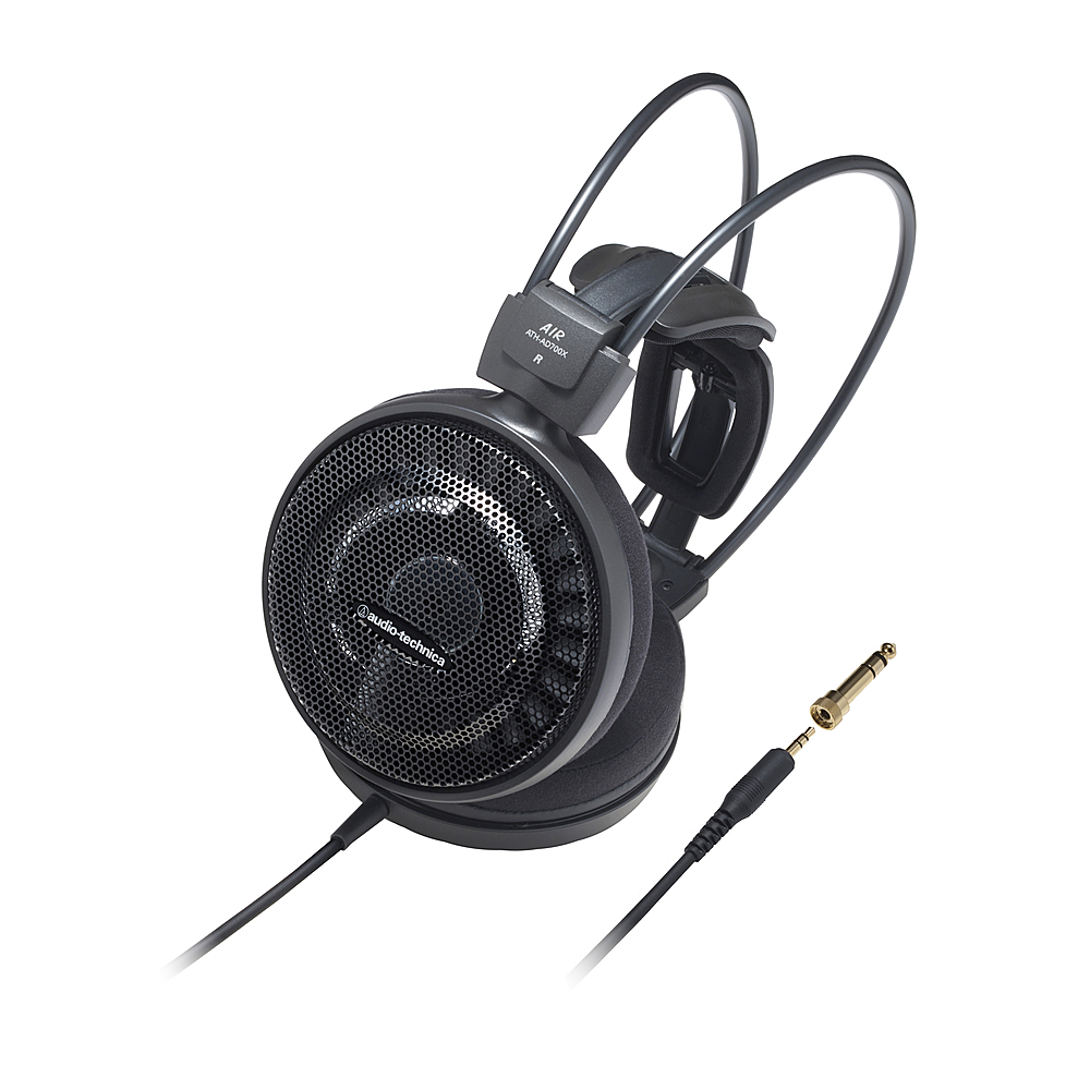 Angle View: Audio-Technica - ATHAD700X Audiophile Headphones - Black