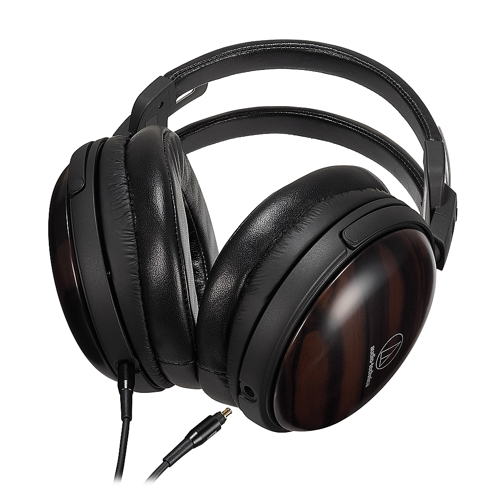Best Buy: Audio-Technica ATH-AWKT Closed-Back Wood Headphone Black 