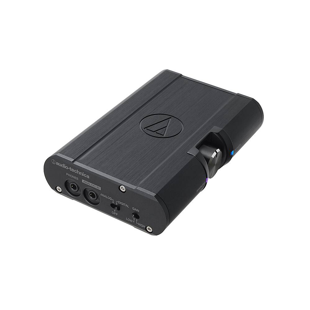 Angle View: Audio-Technica - AT-PHA100 Portable Headphone Amp - Black