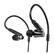 Front. Audio-Technica - ATH-IEX1 Hi-Res In Ear Headphones - Black.