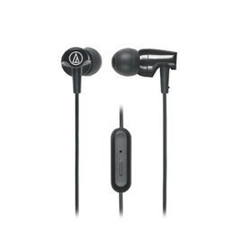 Audio-Technica - ATH-CLR100ISBK SonicFuel Wired In-Ear Earbuds - Black - Angle_Zoom