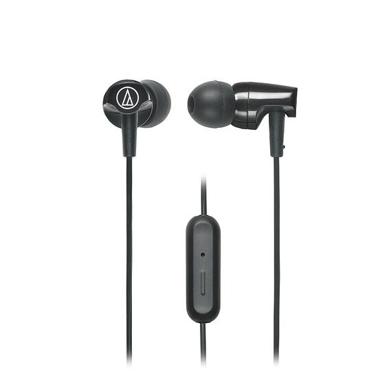 Audio Technica ATH CLR100ISBK SonicFuel Wired In Ear Earbuds Black