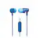 Angle. Audio-Technica - ATH-CLR100ISBL SonicFuel Earbuds, Black - Blue.