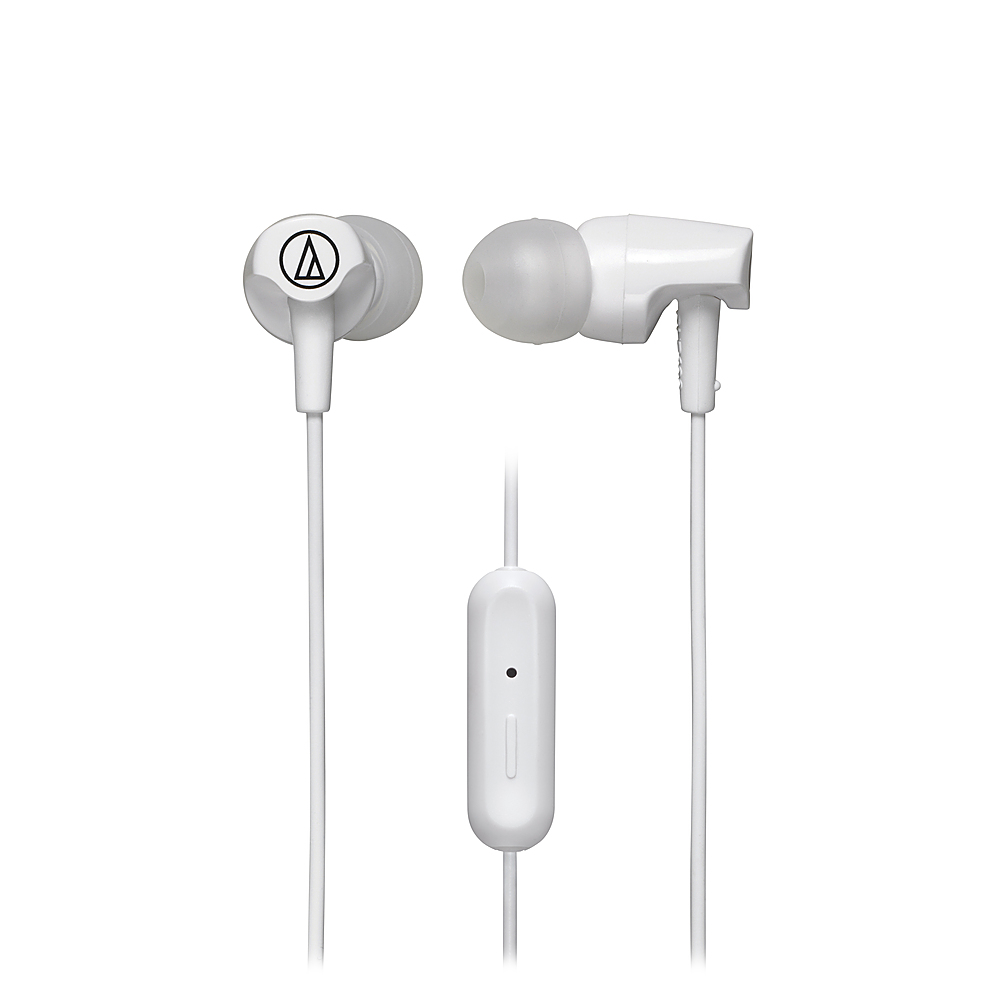 Angle View: Audio-Technica - ATH-CLR100ISWH SonicFuel Earbuds - White