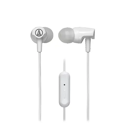 Angle. Audio-Technica - ATH-CLR100ISWH SonicFuel Earbuds - White.