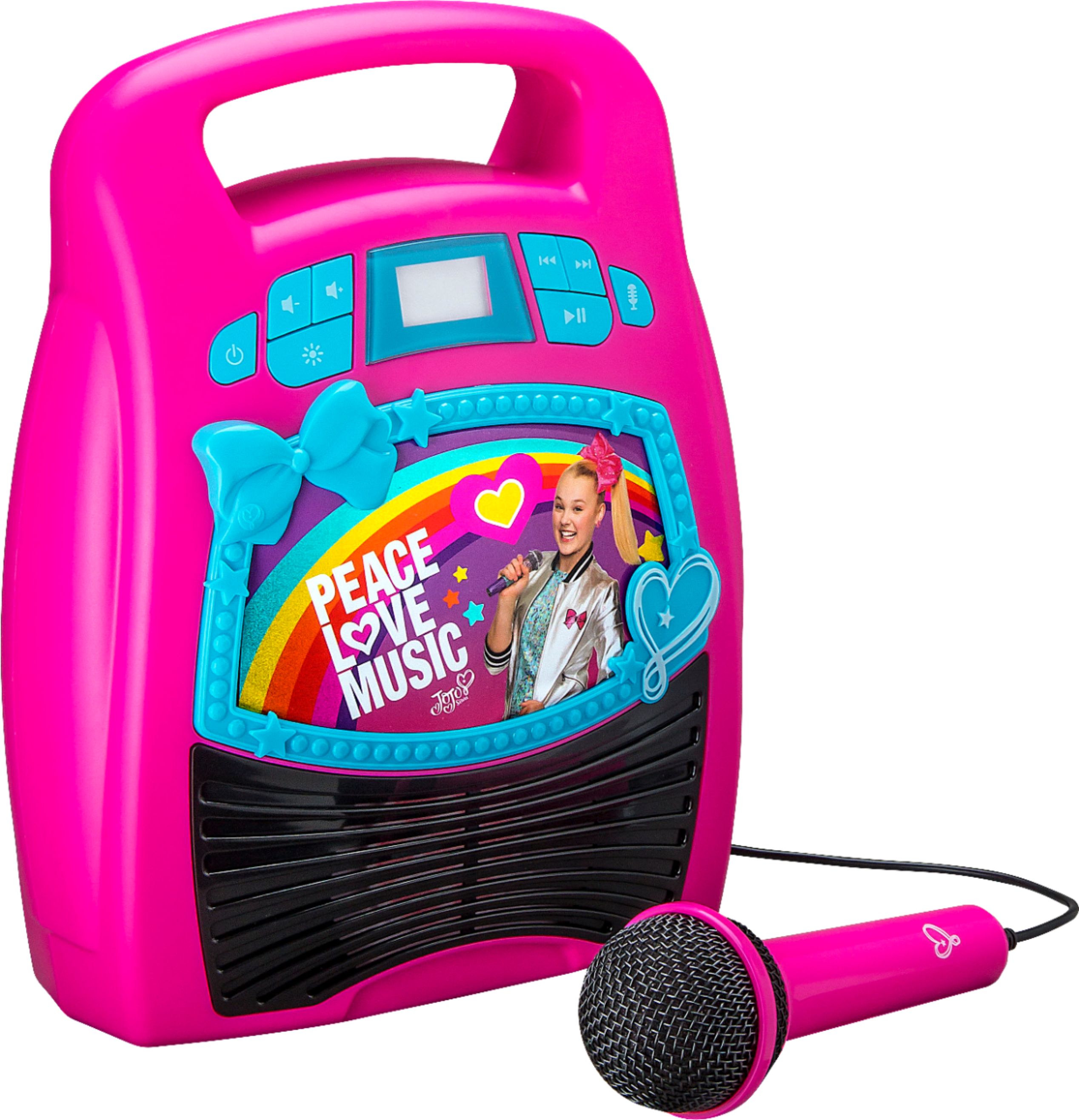 Angle View: eKids - JoJo Siwa Bluetooth MP3 Karaoke Microphone - Pink