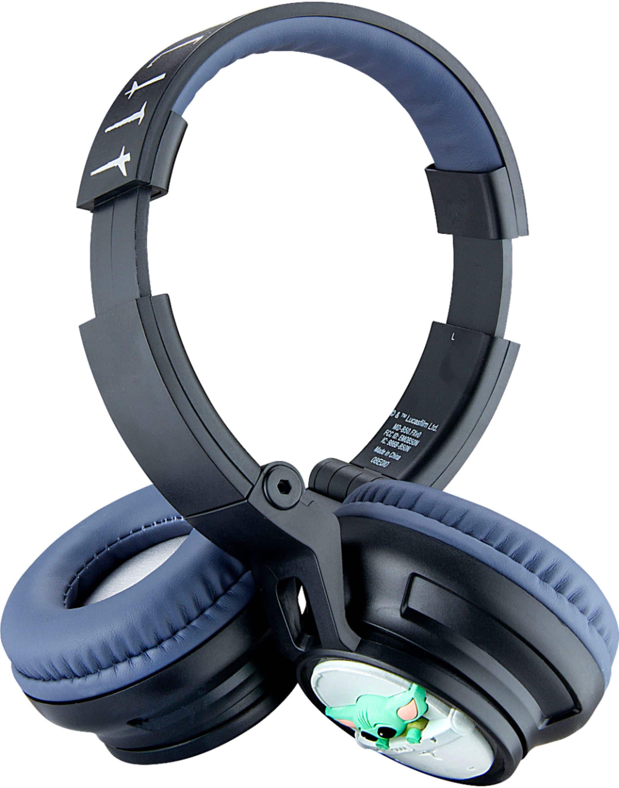 Alt View 14. eKids - Star Wars The Mandalorian The Child Bluetooth Headphones - black.