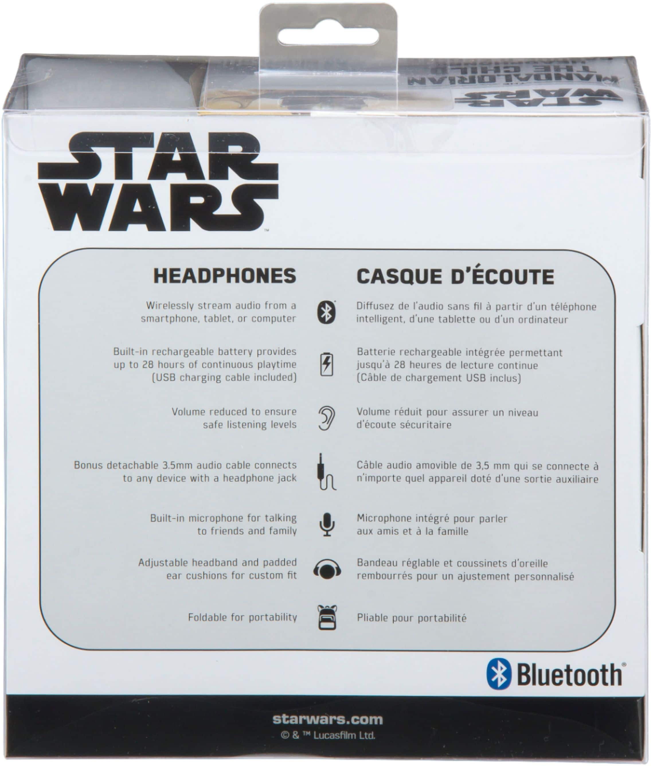 Alt View 21. eKids - Star Wars The Mandalorian The Child Bluetooth Headphones - black.