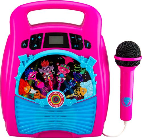 eKids - Trolls World Tour Bluetooth MP3 Karaoke - pink