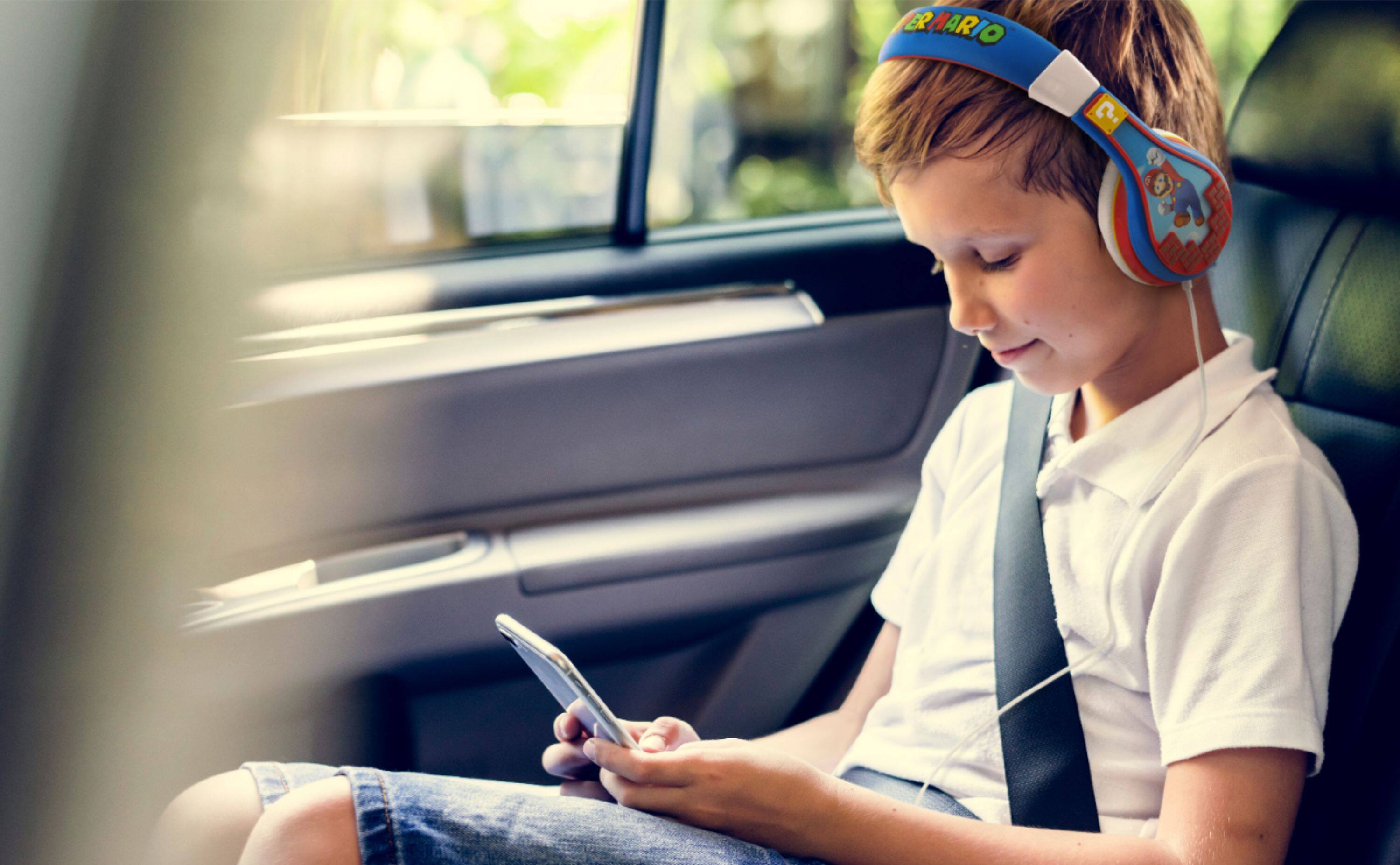 Alt View 12. eKids - eKids Super Mario Youth Wired Over the Ear  Headphones - blue.