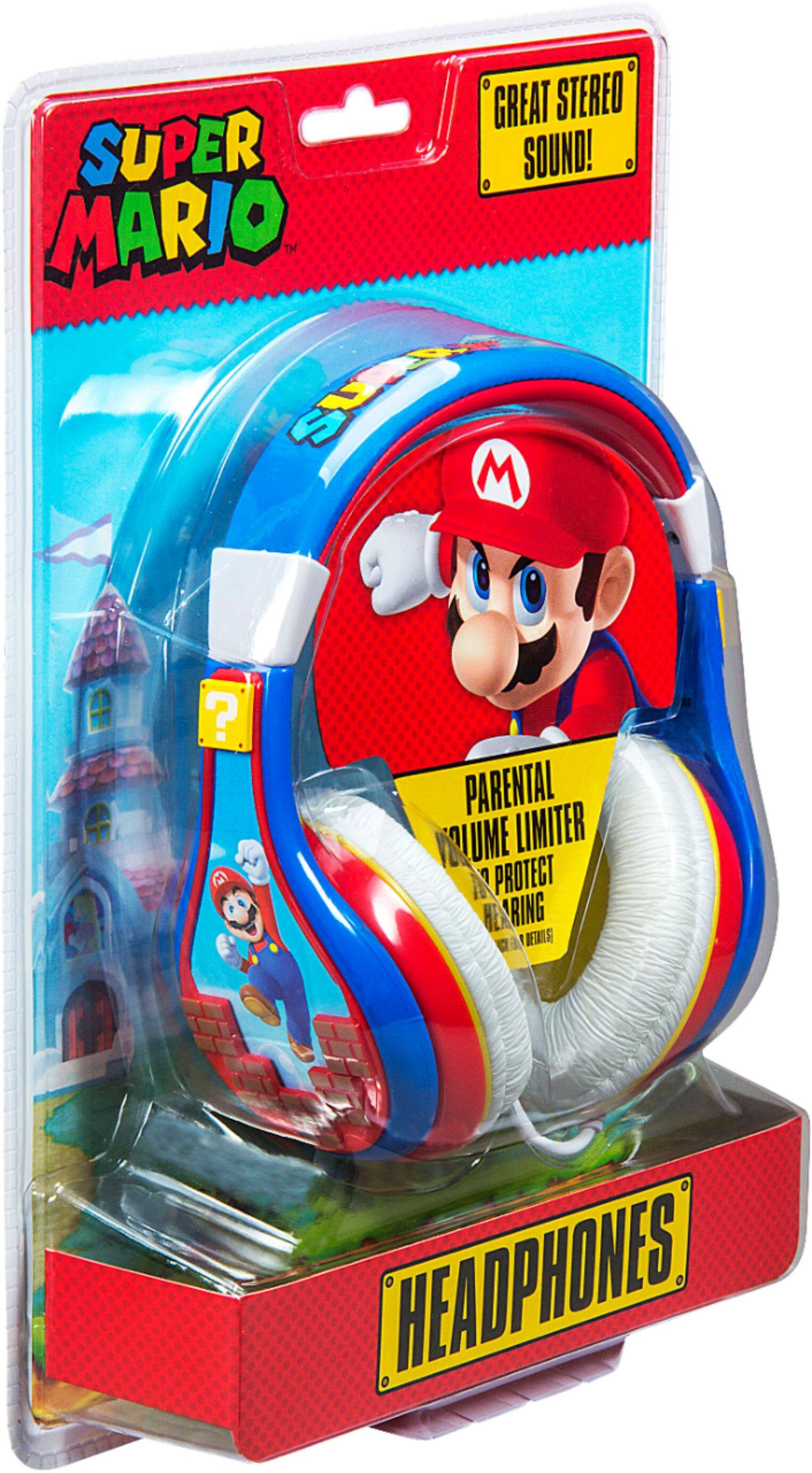 Alt View 16. eKids - eKids Super Mario Youth Wired Over the Ear  Headphones - blue.
