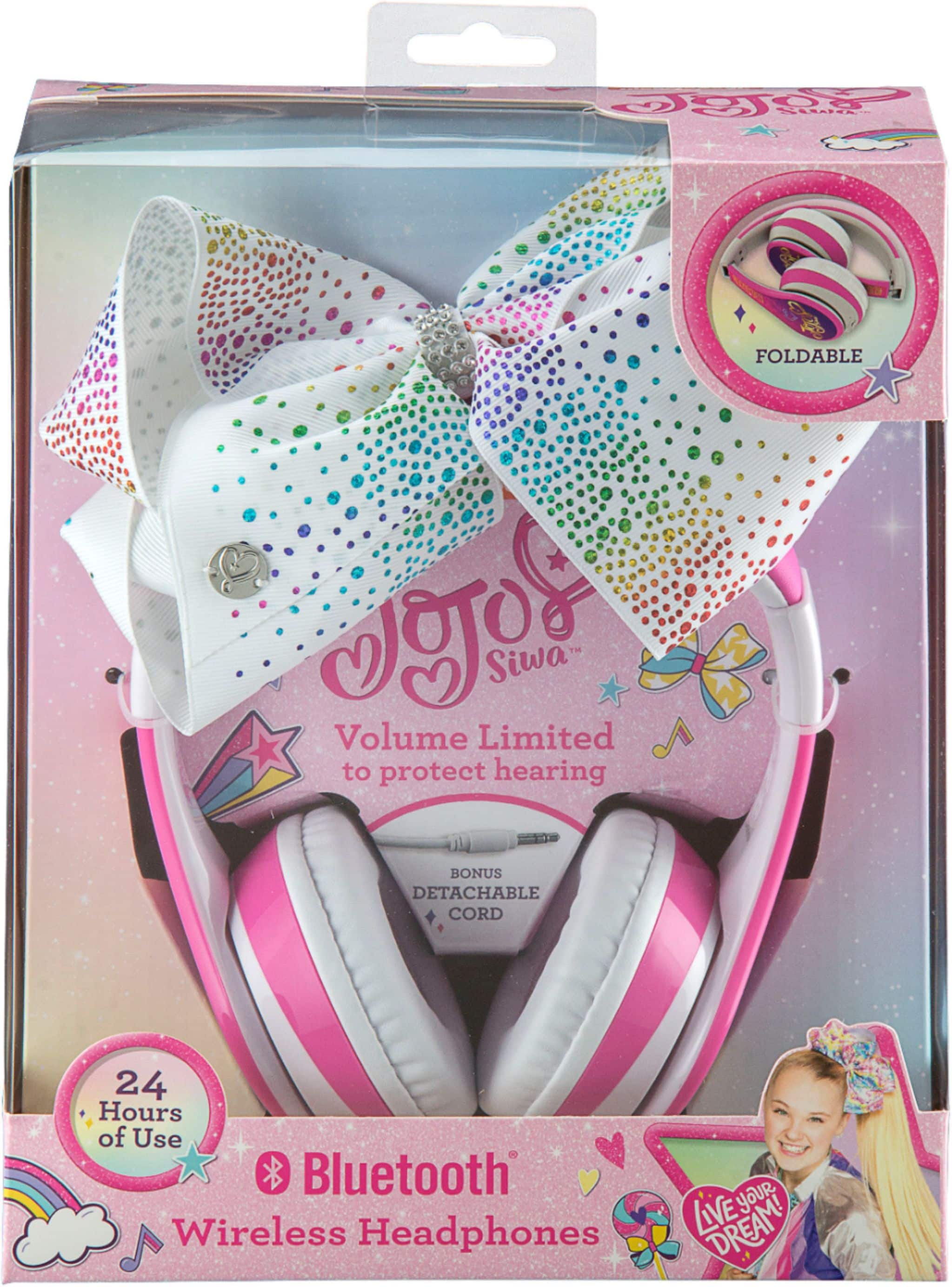 Alt View 13. eKids - JoJo Siwa Wireless Over the Ear Headphones - pink.