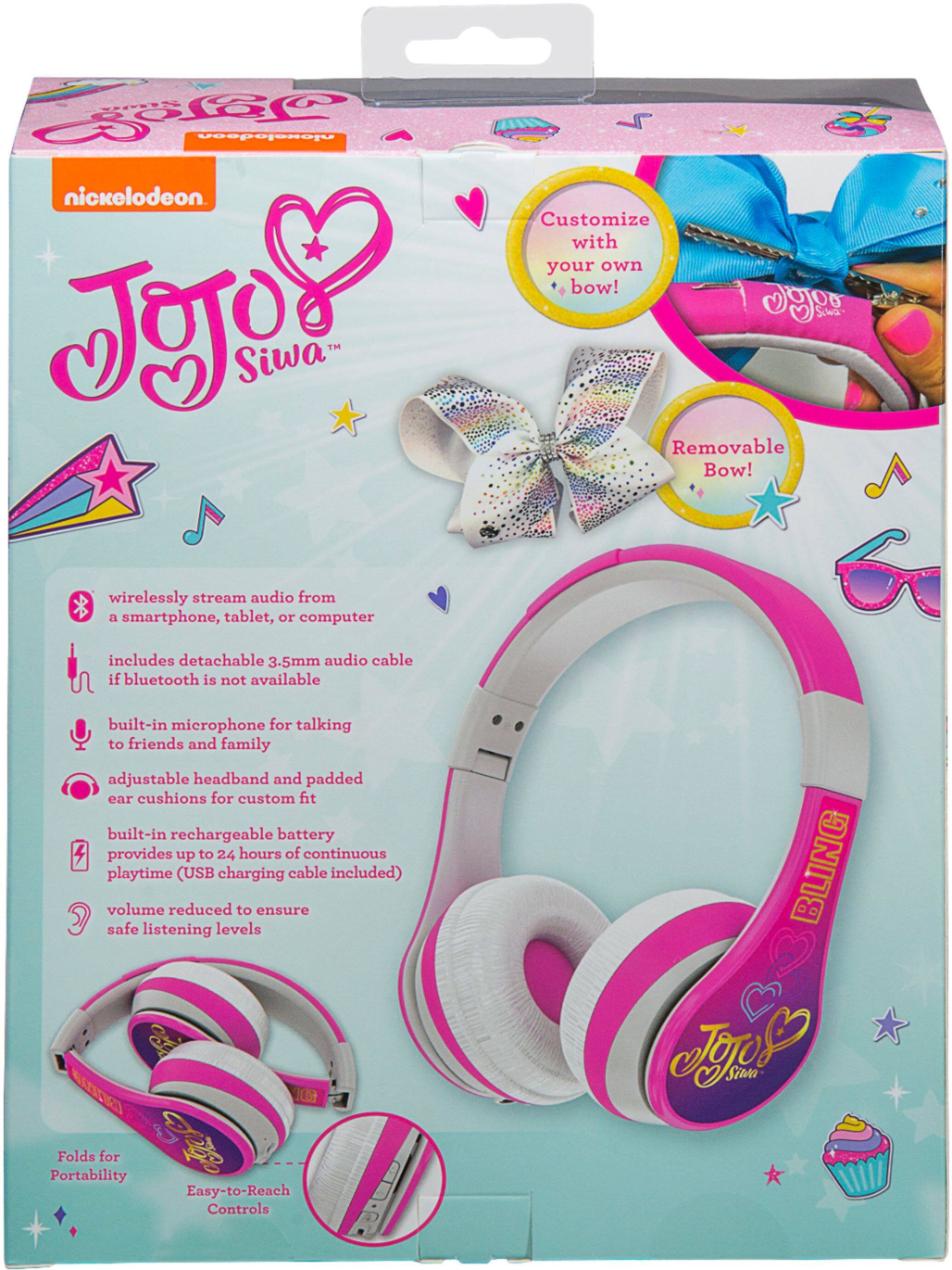 Alt View 15. eKids - JoJo Siwa Wireless Over the Ear Headphones - pink.