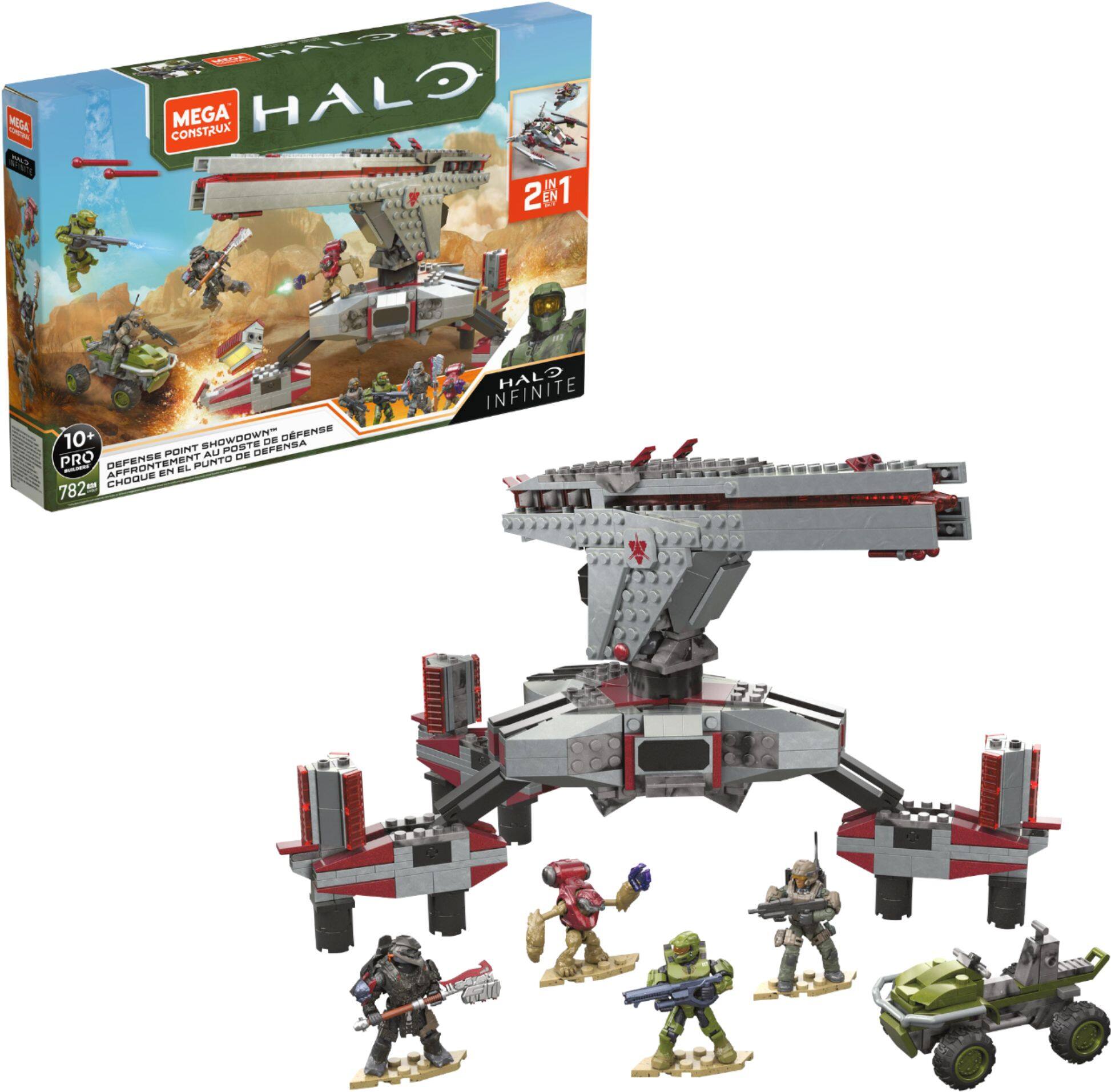 Left View: Mega Construx - Halo Defense Point Showdown - GRAY