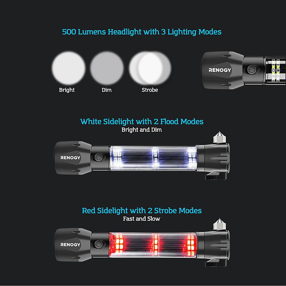 Renogy E.LUMEN 500 Multi-functional Flashlight - Black - Alt_View_Standard_11