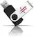 Angle Standard. Tribeca - Houston Rockets 8GB USB 2.0 Flash Drive - Black/White.