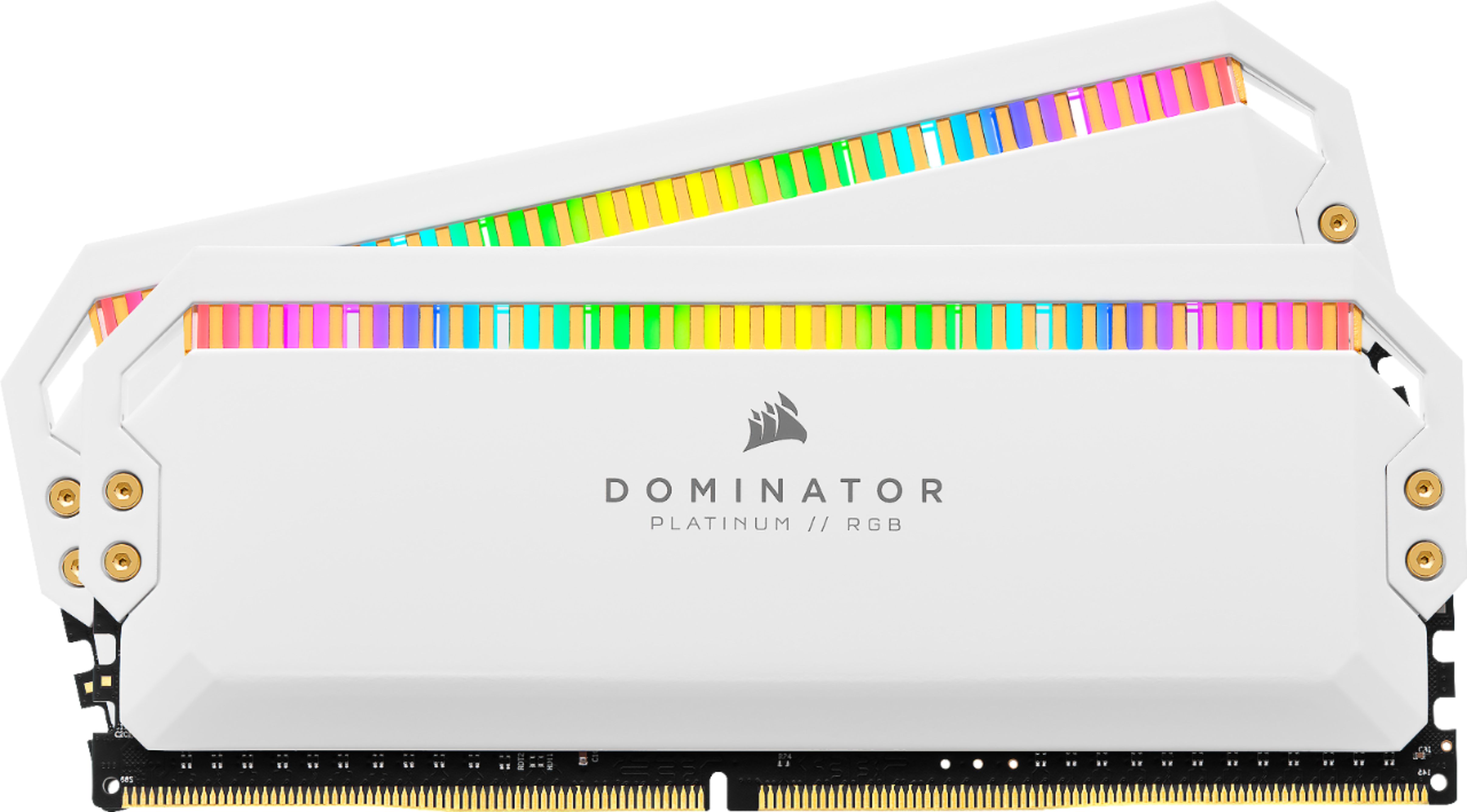 CORSAIR Dominator Platinum 16GB (2PK x 8GB) 3200MHz DDR4 C16 DIMM Desktop Memory with RGB Lighting CMT16GX4M2C3200C16W - Buy