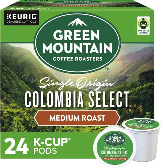 Green Mountain Coffee Colombia Select Coffee Keurig Single Serve K Cup Pods Medium Roast Coffee 24 Count 5000330056 Best Buy