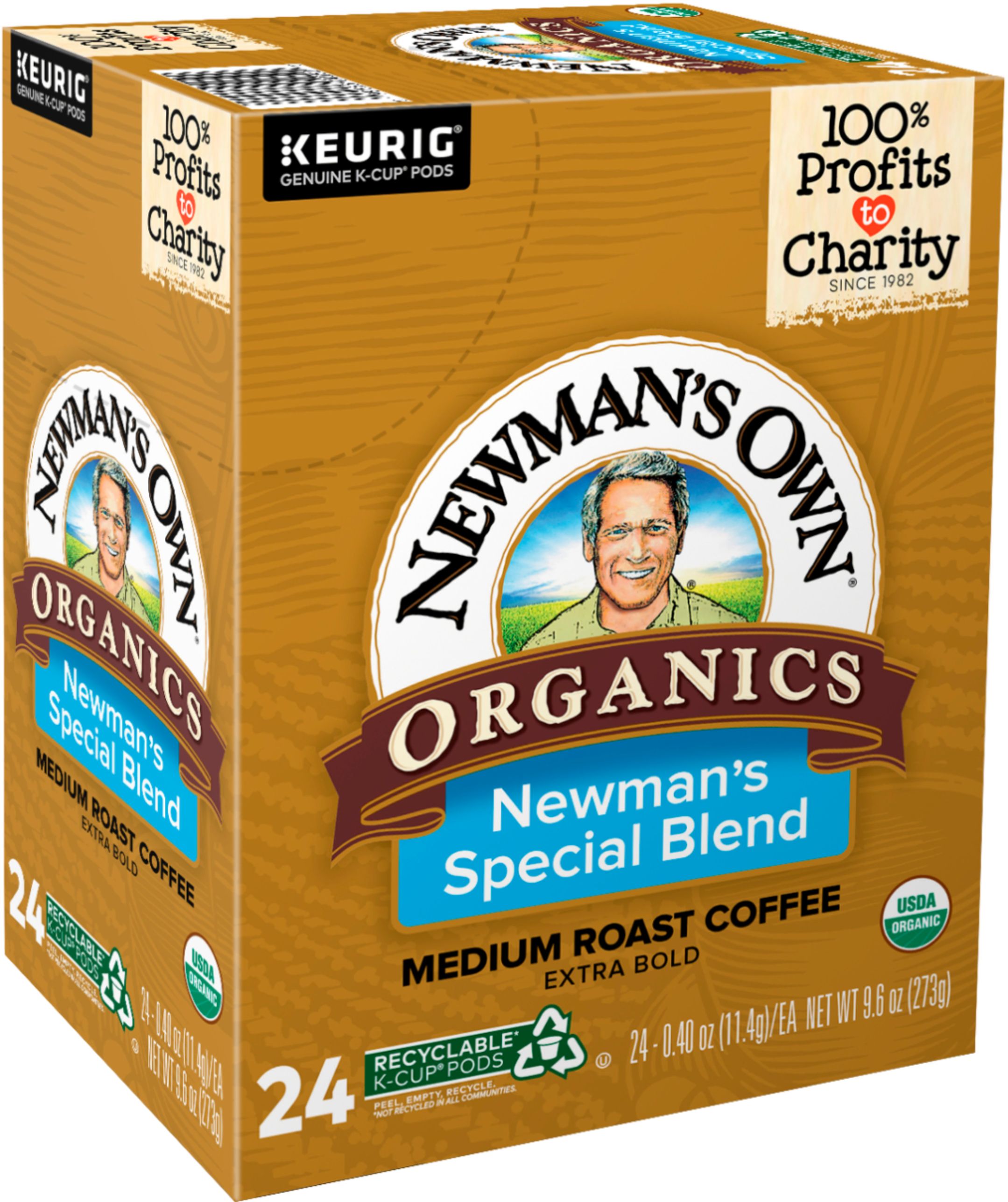  Newman's Own Organic Newman's Special Blend Coffee, K-Cup  Portion Pack for Keurig K-Cup Brewers, 12-Count (Pack of 2) : Grocery &  Gourmet Food