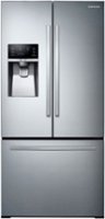 Samsung - 26 cu. ft. 3-Door French Door Refrigerator with External Water & Ice Dispenser - Stainless steel - Front_Zoom