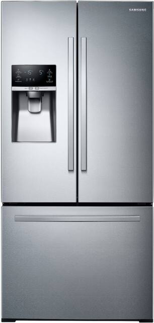 Samsung 26 Cu Ft 3 Door French Door Refrigerator With External Water Ice Dispenser Stainless Steel Rf26j7510sr Best Buy Samsung 26 Cu Ft 3 Door French Door Refrigerator With External Water Ice Dispenser Stainless Steel Rf26j7510sr Best Buy