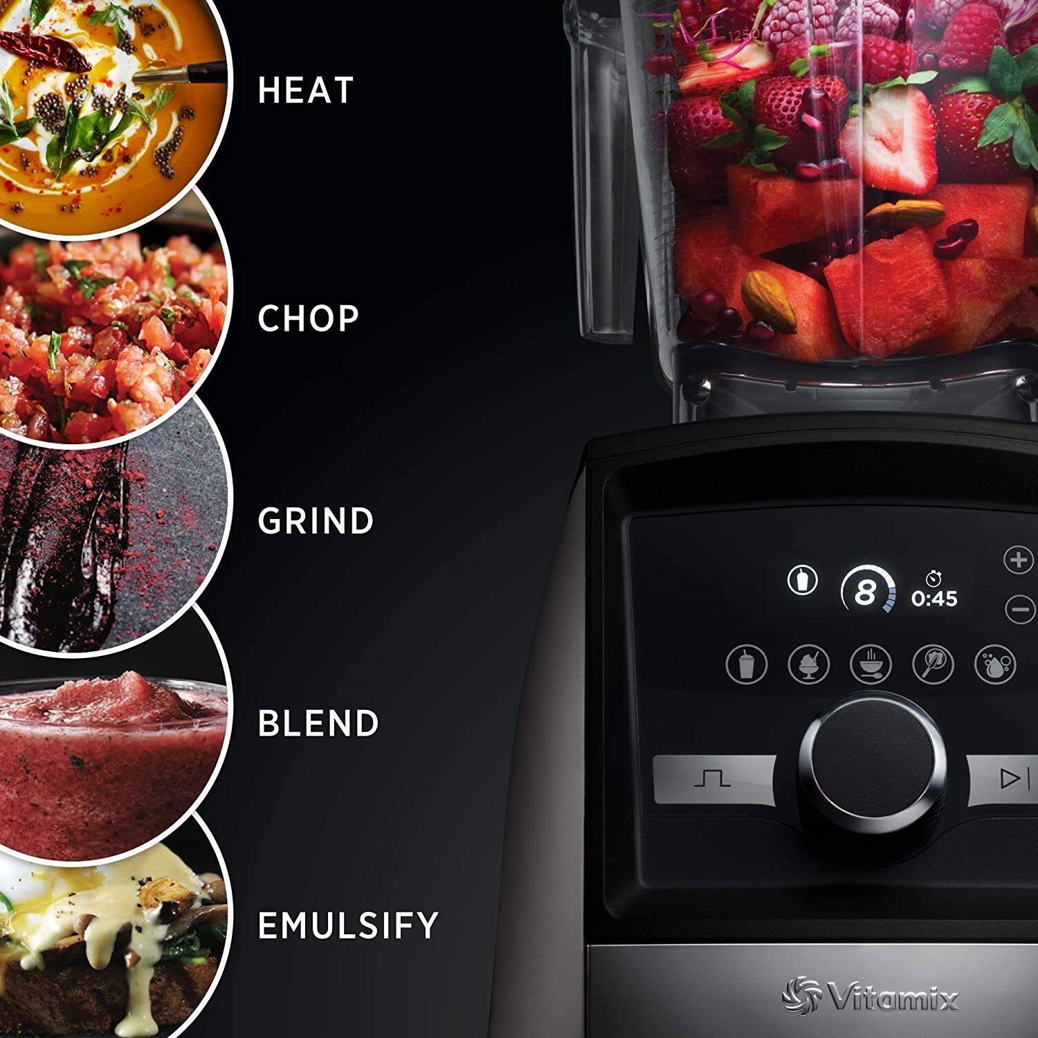 Alt View 15. Vitamix - Ascent A3500 Blender - Black Stainless.
