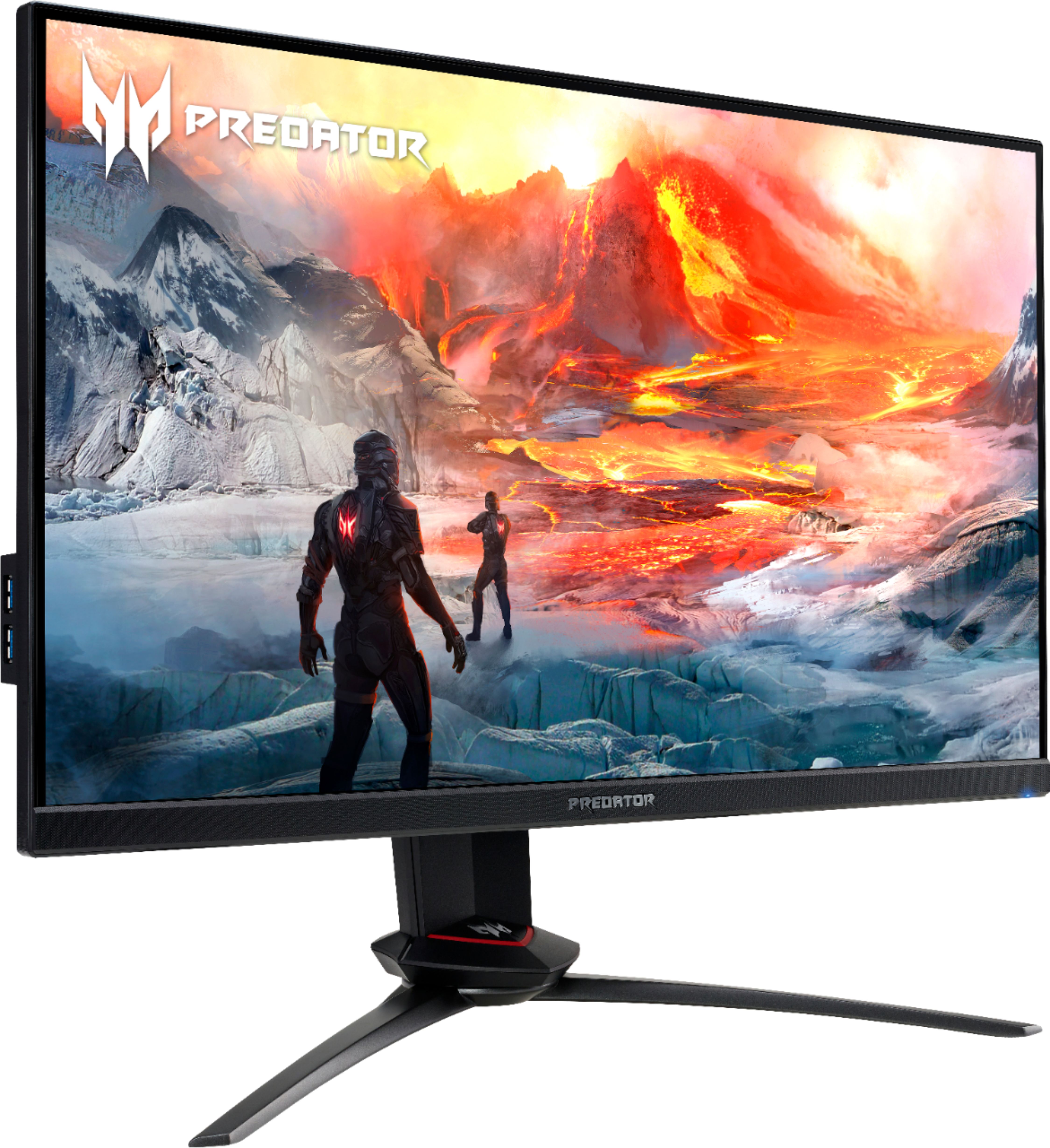 Angle View: Acer - Predator XB253Q Gpbmiiprzx 24.5" FHD IPS Monitor with NVIDIA G-SYNC Compatible (1 x Display Port & 2 x HDMI Ports)