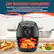 Alt View 13. Elite Gourmet - 2.1qt Analog Hot Air Fryer - Black.