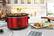 Alt View 15. Elite Gourmet - 8.5Qt. Stainless Steel Slow Cooker - Red.