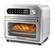 Front. Elite Gourmet - 10L Digital Air Fryer Oven, 7 Preset Functions - Silver.