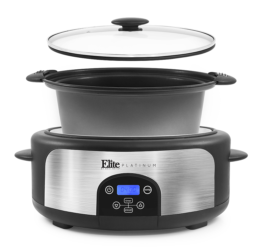 Elite Platinum Programmable Stainless Steel Slow Cooker with