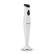 Front. Elite Gourmet - 150W Hand Blender with detachable wand - white.