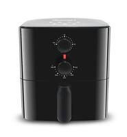 Elite Gourmet - 1qt Analog Compact Air Fryer - Black - Front_Zoom