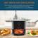 Alt View 15. Elite Gourmet - 1qt Analog Compact Air Fryer - Black.