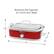 Alt View Zoom 11. Elite Gourmet - 3.5Qt. Casserole Slow Cooker with Locking Lid - Red.